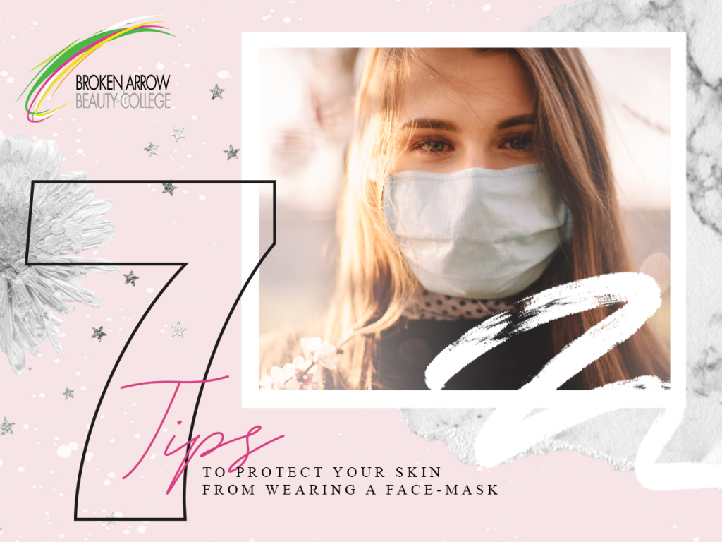 skin care when wearing a face mask graphic