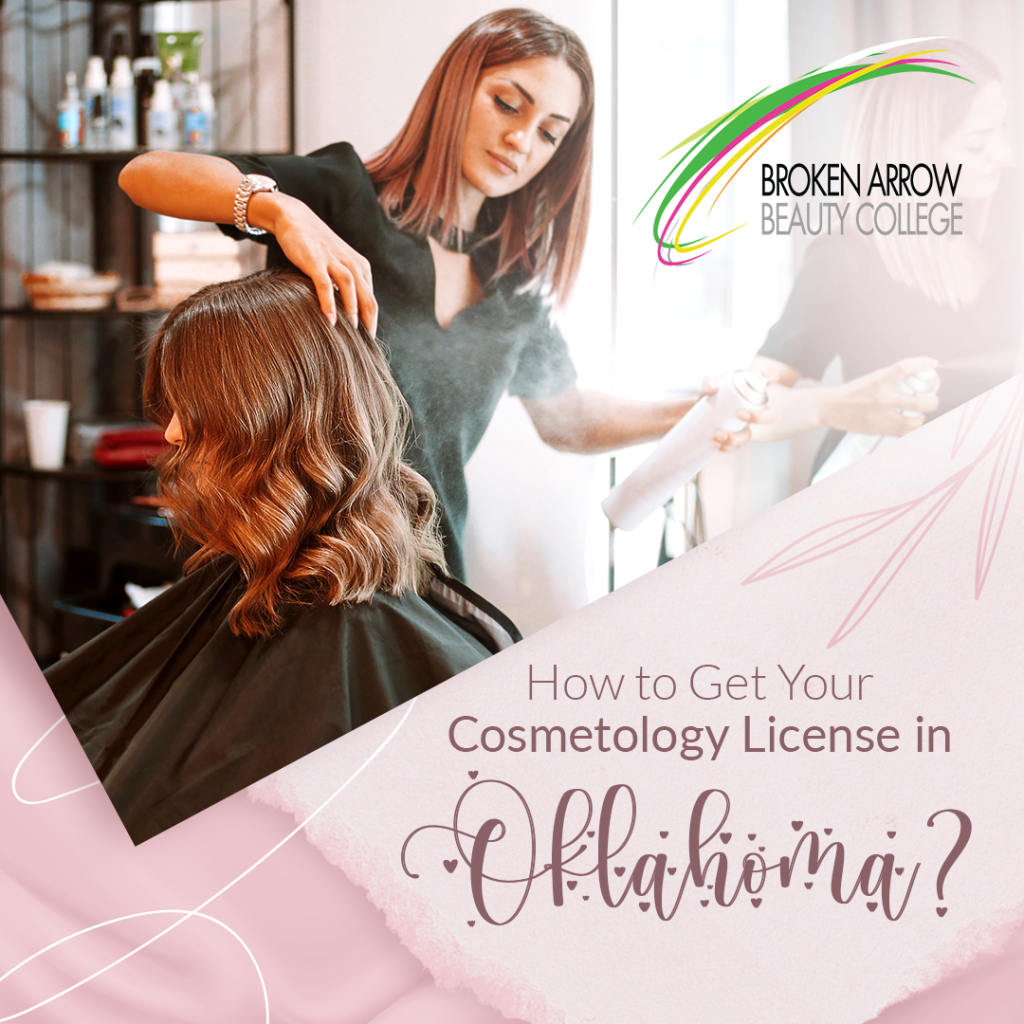 cosmetologist doing hair